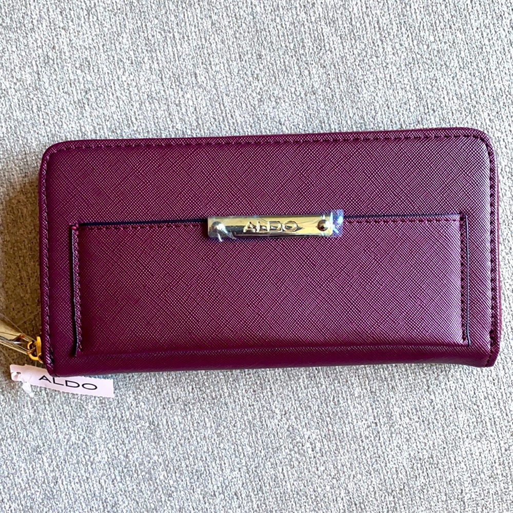 NEW Aldo Purple Zip Wallet